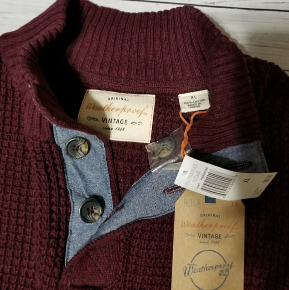 WEATHERPROOF Vintage Men's Pull Over Sweater - Picture 7 of 7